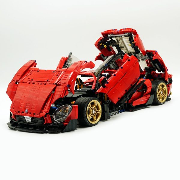 1: 8 Alfa Romeo 33 Stradale Supercar, Pearlescent Red Paint Customized Version (3861 Pcs) - Image 2