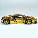 1: 8 Bugatti Chiron, Custom Modified Electroplated Mirror Gold Version (4031PCS)