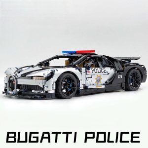 1: 8 Bugatti Chiron, Custom Modified Police Car Version (4031PCS)