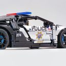 1: 8 Bugatti Chiron, Custom Modified Police Car Version (4031PCS)