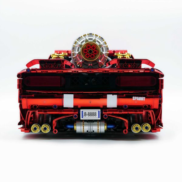 1: 8 Dodge Challenger, Electroplating Mirror Red Customized Version (3751 Pcs) - Image 11