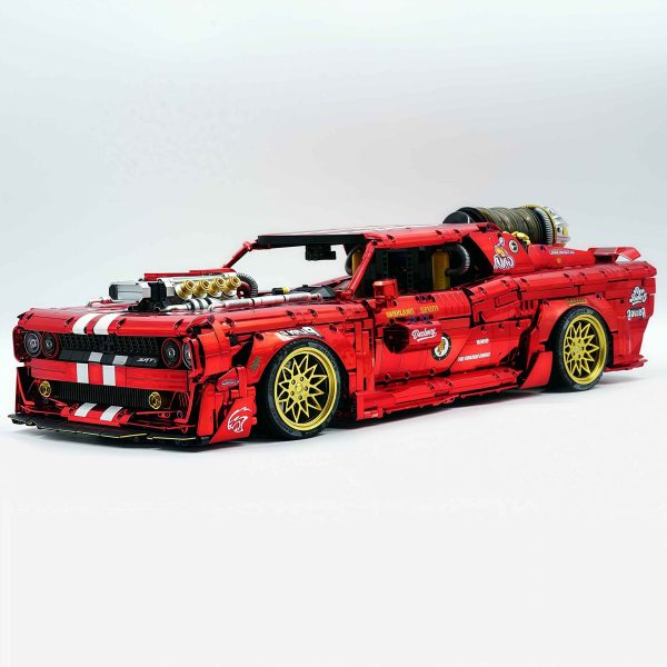 1: 8 Dodge Challenger, Electroplating Mirror Red Customized Version (3751 Pcs) - Image 8