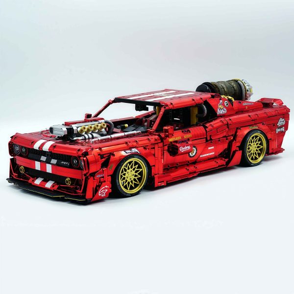 1: 8 Dodge Challenger, Electroplating Mirror Red Customized Version (3751 Pcs) - Image 10