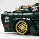 1: 8 Dodge Challenger, Pearlescent Green Paint Customized Version (3751 Pcs)