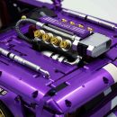 1: 8 Dodge Challenger, Pearlescent Purple Paint Customized Version (3751 Pcs)