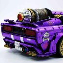 1: 8 Dodge Challenger, Pearlescent Purple Paint Customized Version (3751 Pcs)