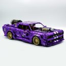 1: 8 Dodge Challenger, Pearlescent Purple Paint Customized Version (3751 Pcs)
