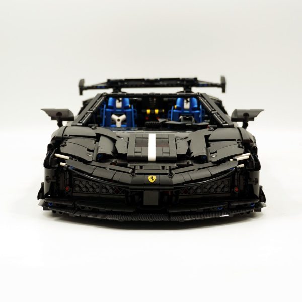 1: 8 Ferrari SF90 Building Set – Ultimate Remote-Control Supercar, Customized Classic Matte Black Paint Finish (3982 Pcs) - Image 13