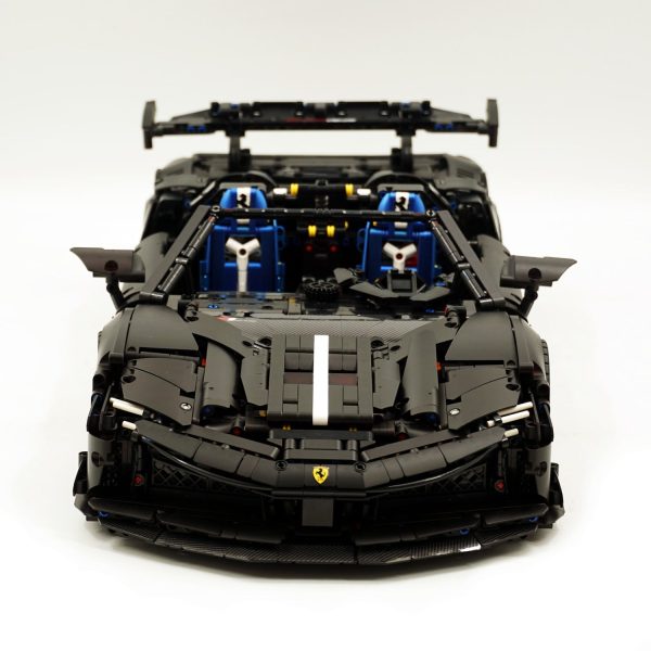 1: 8 Ferrari SF90 Building Set – Ultimate Remote-Control Supercar, Customized Classic Matte Black Paint Finish (3982 Pcs) - Image 4