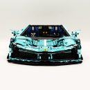 1: 8 Ferrari SF90XX Building Sets, Electroplating Tiffany Blue Customized Version (3982Pcs)