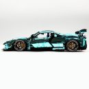 1: 8 Ferrari SF90XX Building Sets, Electroplating Tiffany Blue Customized Version (3982Pcs)