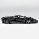 1: 8 LaFerrari C6 Sportcar, Custom Metal Black, Fully Detailed Simulation, The Ultimate Collectible, None-Remote Controlled (4739Pcs)