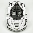 1: 8 LaFerrari C6 Sportcar, Custom White Goddess, Fully Detailed Simulation, The Ultimate Collectible, None-Remote Controlled (4739Pcs)