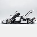 1: 8 LaFerrari C6 Sportcar, Custom White Goddess, Fully Detailed Simulation, The Ultimate Collectible, None-Remote Controlled (4739Pcs)