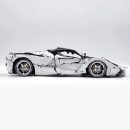 1: 8 LaFerrari C6 Sportcar, Custom White Goddess, Fully Detailed Simulation, The Ultimate Collectible, None-Remote Controlled (4739Pcs)