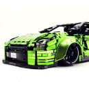 1: 8 NISSAN GTR R35, Customized Turquoise Electroplating Appearance (4098Pcs)
