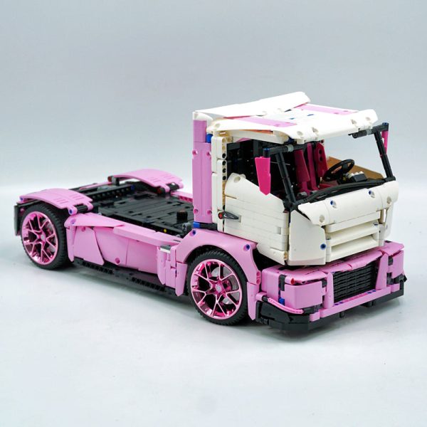 1: 8 Pink Box Trailer Truck, Total Length 110cm (8000+PCS) - Image 11