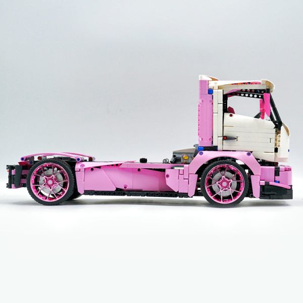 1: 8 Pink Box Trailer Truck, Total Length 110cm (8000+PCS) - Image 10