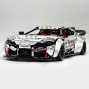 1:8 Toyota Supra Electroplating Slive Limited Edition, Electric Air Suspension, Rear Accelerator Blade linkage (4399 Pcs)