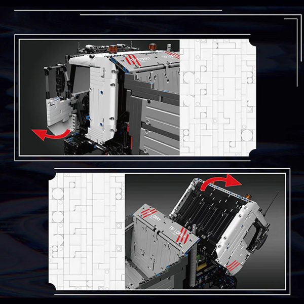 THE ULTIMATE REMOTE CONTROLLED PNEUMATIC DUMP TRUCK (5768 PCS) - Image 5