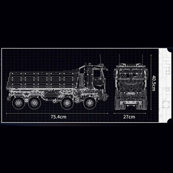 THE ULTIMATE REMOTE CONTROLLED PNEUMATIC DUMP TRUCK (5768 PCS) - Image 8