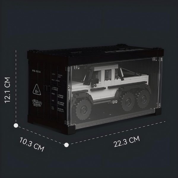 1: 24 6X6 MERCEDES G-KLASSE with Container Display Case (582 PCS) - Image 10