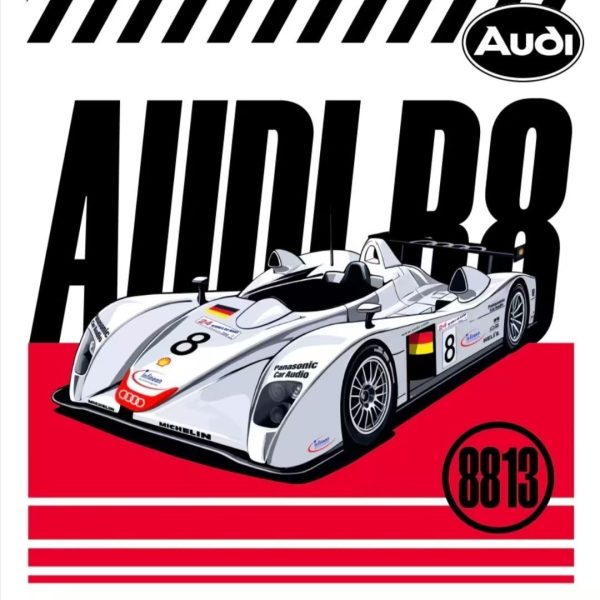 1: 24 AUDI CHAMPION R8 with Container Display Case (385 PCS) - Image 2