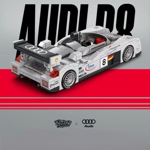 1: 24 AUDI CHAMPION R8 with Container Display Case (385 PCS) - Image 8
