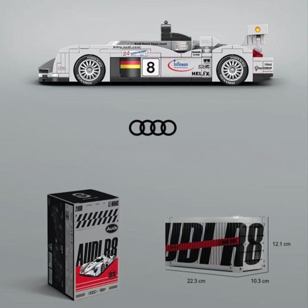1: 24 AUDI CHAMPION R8 with Container Display Case (385 PCS) - Image 9