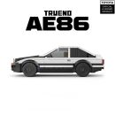 1: 24 TOYOTA AE86 with Container Display Case (327 PCS)