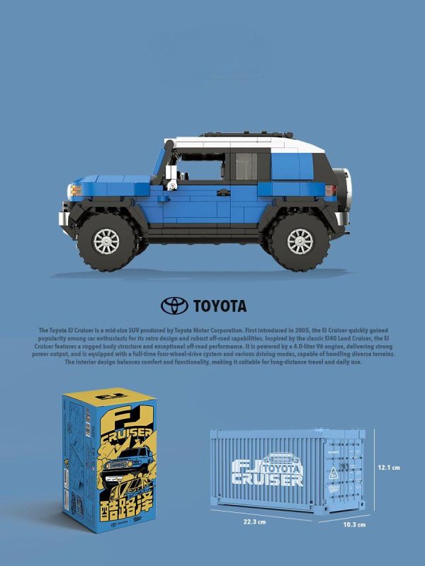 1: 24 TOYOTA FJ CRUISER with Container Display Case (622 PCS) - Image 12