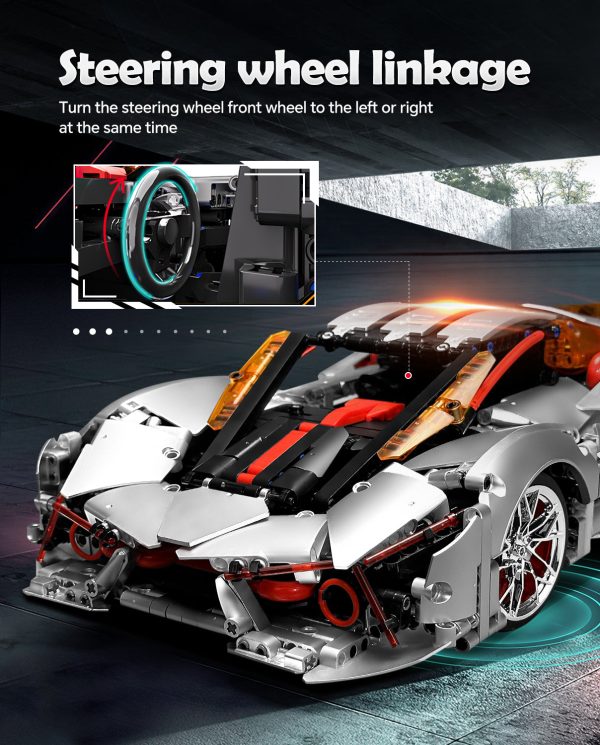 1:10 Lamborghini Three Thousand Years Sports Car Building Sets (2130 PCS) - Image 3