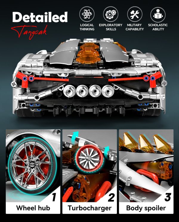 1:10 Lamborghini Three Thousand Years Sports Car Building Sets (2130 PCS) - Image 6
