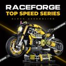 1:5 Cyberpunk 2077 ARCH Nazare Motorcycle, Remote Control Spray Display Stand with Lights, Exclusive Red Display Rack (2500 PCS)