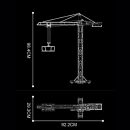 REMOTE CONTROLLED 98CM TOWER CRANE (1796 PCS)