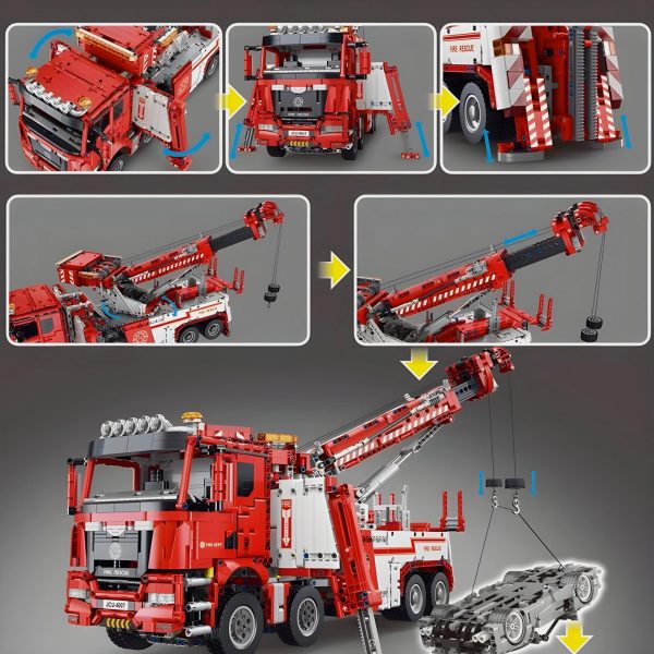REMOTE CONTROLLED FIRE & RESCUE TRUCK (4883 PCS) - Image 2