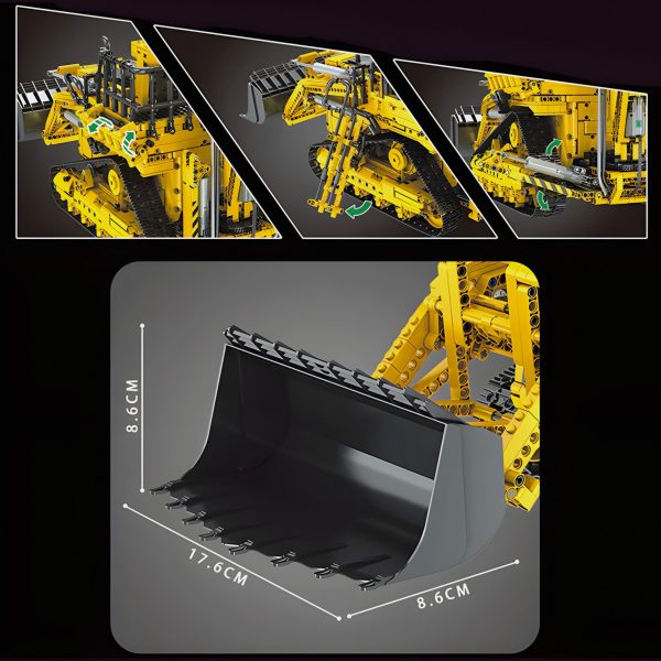 REMOTE CONTROLLED PNEUMATIC BACKHOE LOADER (3960 PCS) - Image 3