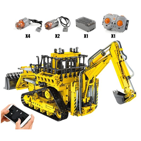 REMOTE CONTROLLED PNEUMATIC BACKHOE LOADER (3960 PCS) - Image 5