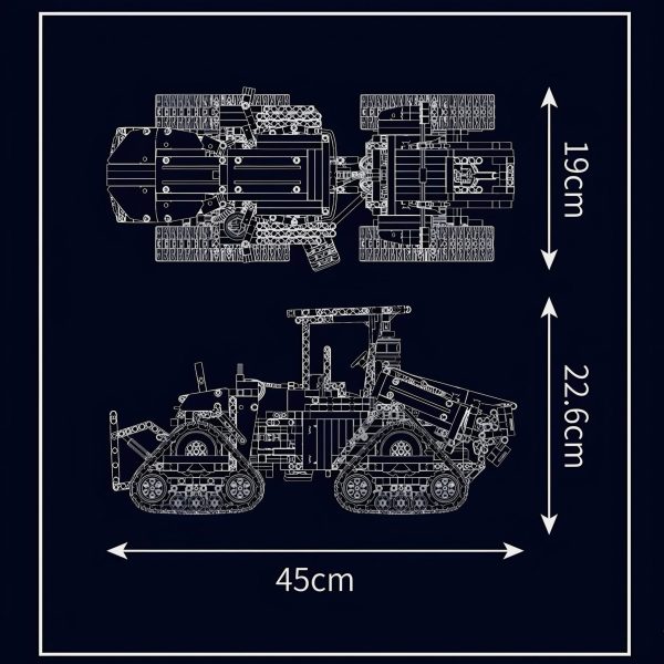 REMOTE CONTROLLED PNEUMATIC CRAWLER TRACTOR (1698PCS) - Image 5