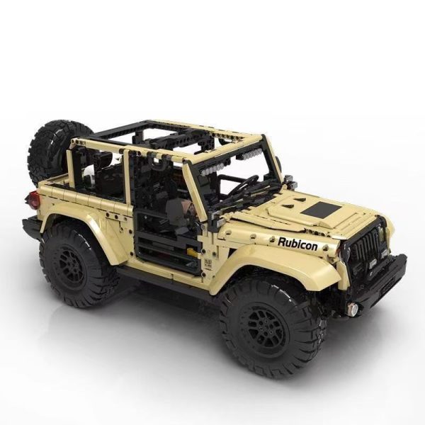 1: 6 Jeep Wrangler Off-Road Pickup with Remove Control, Electric Telescopic Hook, Tank Turn, Exclusive Wheel Arch, 3621 Pcs - Image 12