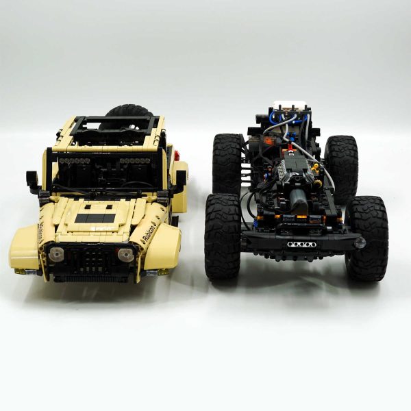 1: 6 Jeep Wrangler Off-Road Pickup with Remove Control, Electric Telescopic Hook, Tank Turn, Exclusive Wheel Arch, 3621 Pcs - Image 7