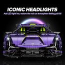 1: 8 Comet Purple Lamborghini Supercar with Remote Control – Electric Features, V10 Engine, and Custom Starry Sky Finish (3654 Pcs)
