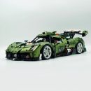 1: 8 Koenigsegg JESKO Supercar with Remote Control, Electric Doors and Rear Spoiler, Electric Air Suspension, Steam Spray System(3838 Pcs)