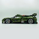1: 8 Koenigsegg JESKO Supercar with Remote Control, Electric Doors and Rear Spoiler, Electric Air Suspension, Steam Spray System(3838 Pcs)