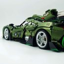 1: 8 Koenigsegg JESKO Supercar with Remote Control, Electric Doors and Rear Spoiler, Electric Air Suspension, Steam Spray System(3838 Pcs)