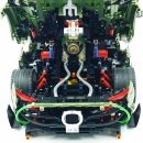 1: 8 Koenigsegg JESKO Supercar with Remote Control, Electric Doors and Rear Spoiler, Electric Air Suspension, Steam Spray System(3838 Pcs)