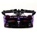 1: 8 LaFerrari FXXK EVO Custom Modified, Rare Amethyst Color Enamel Paint, Oversized Rear Wing (4739 Pcs)