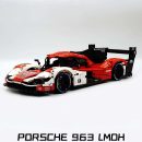 1: 8 Porsche 963 Racing Car, Iconic Design and Authentic Details (3460 PCS)