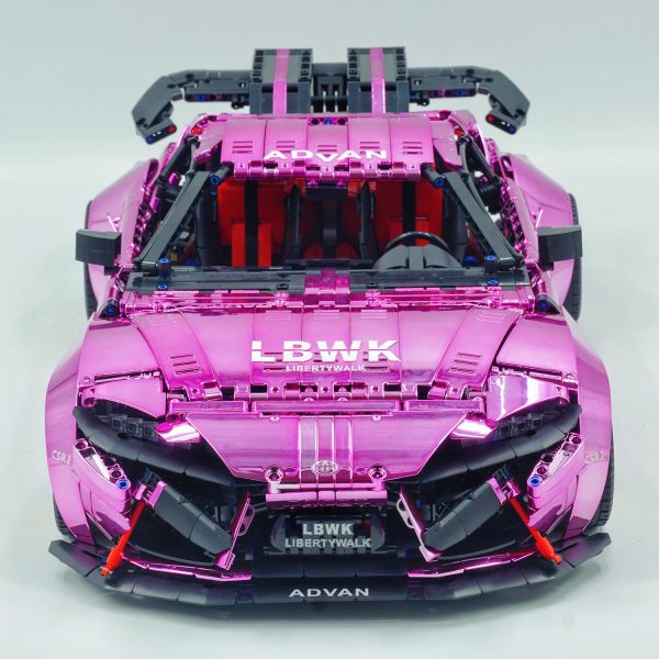 1:8 Toyota Supra Electroplating Pink Limited Edition, Electric Air Suspension, Rear Accelerator Blade linkage (4399 Pcs) - Image 2