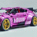 1:8 Toyota Supra Electroplating Pink Limited Edition, Electric Air Suspension, Rear Accelerator Blade linkage (4399 Pcs)